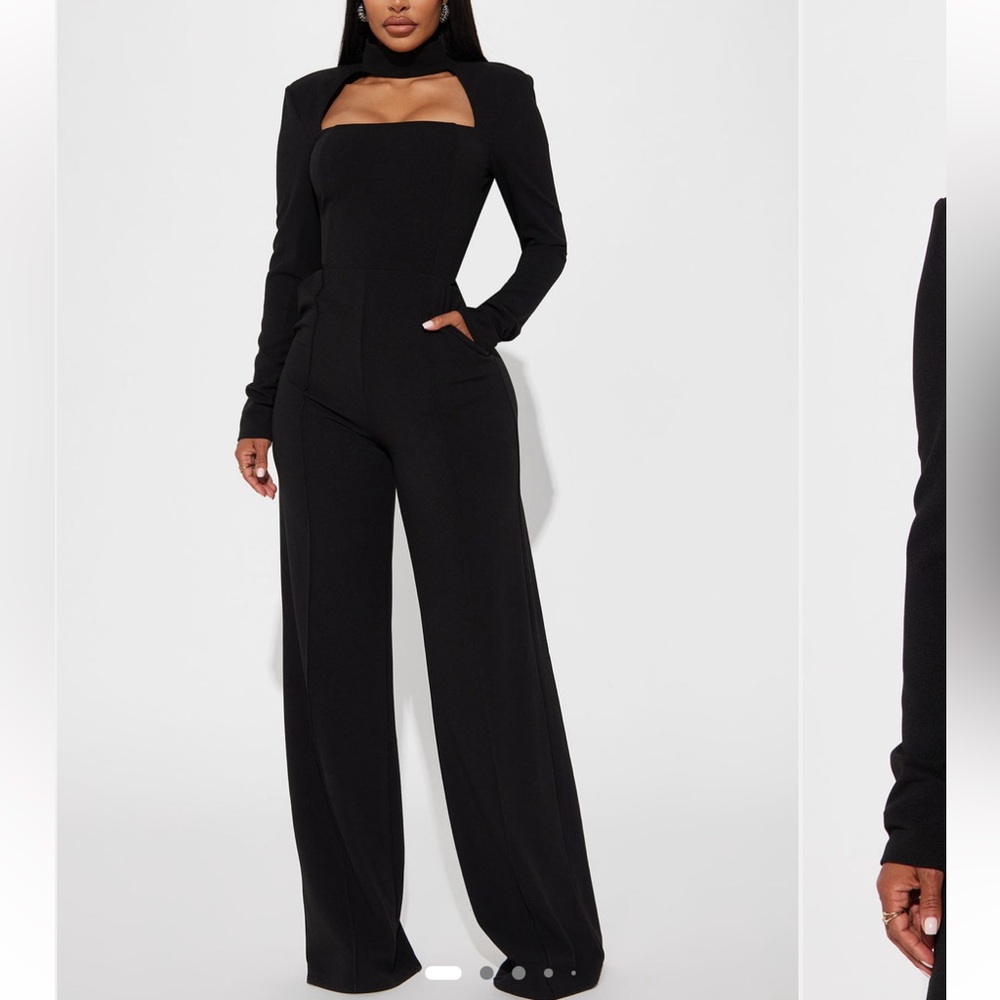 Fashion Nova Elegant Black Jumpsuit
